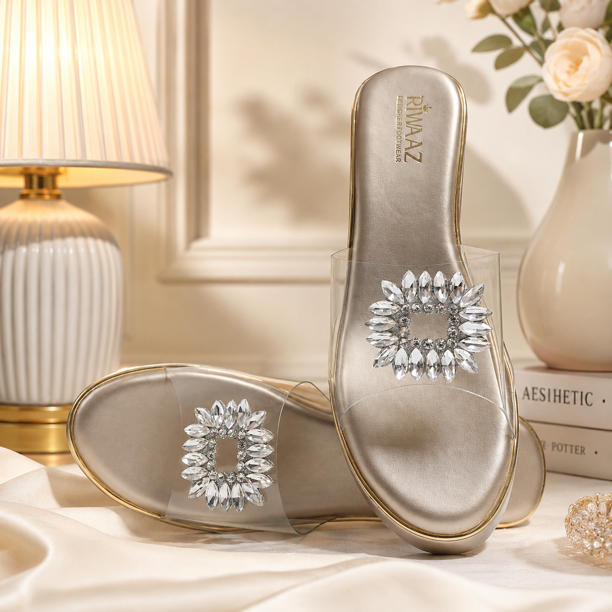 Chandni Bloom Wedges