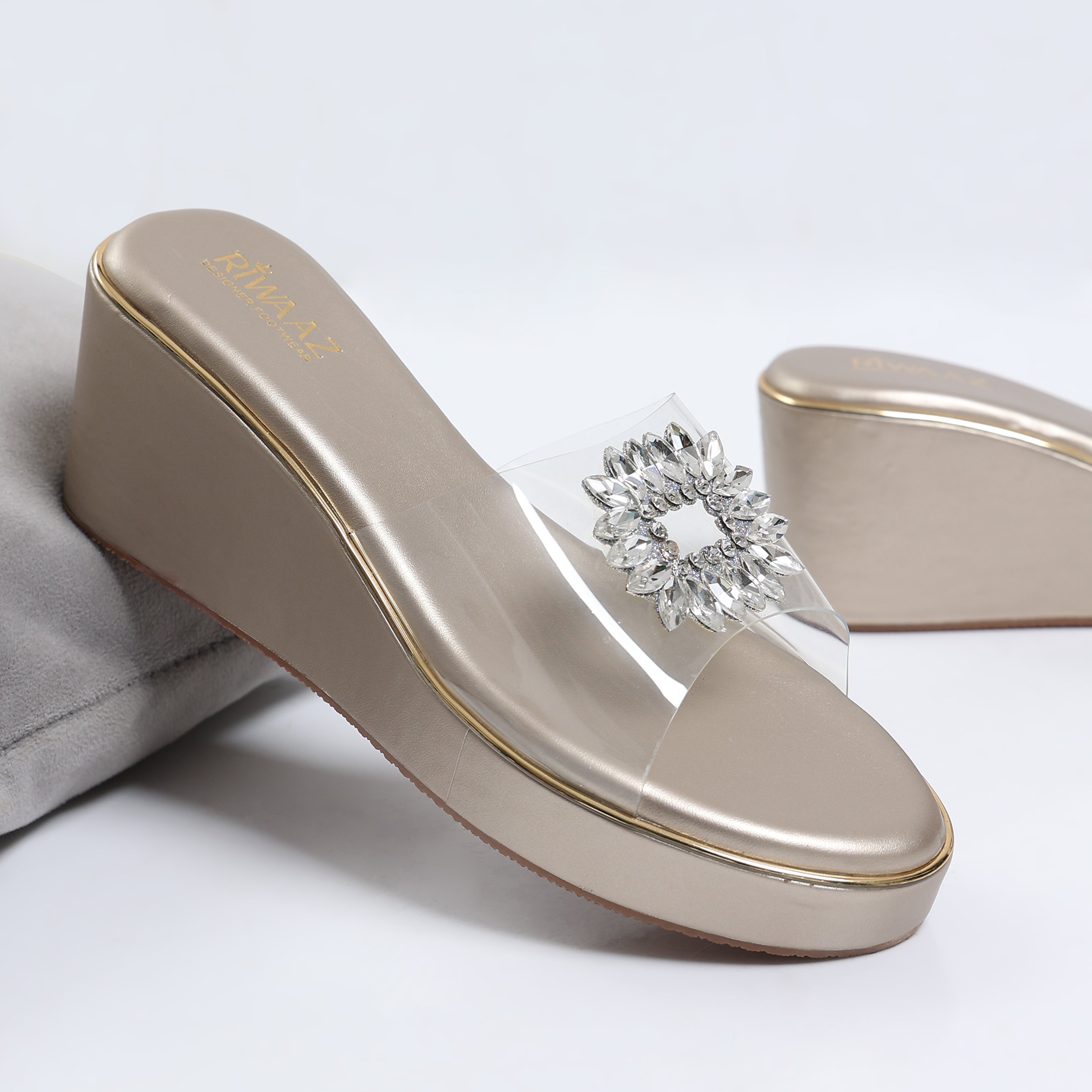 Chandni Bloom Wedges