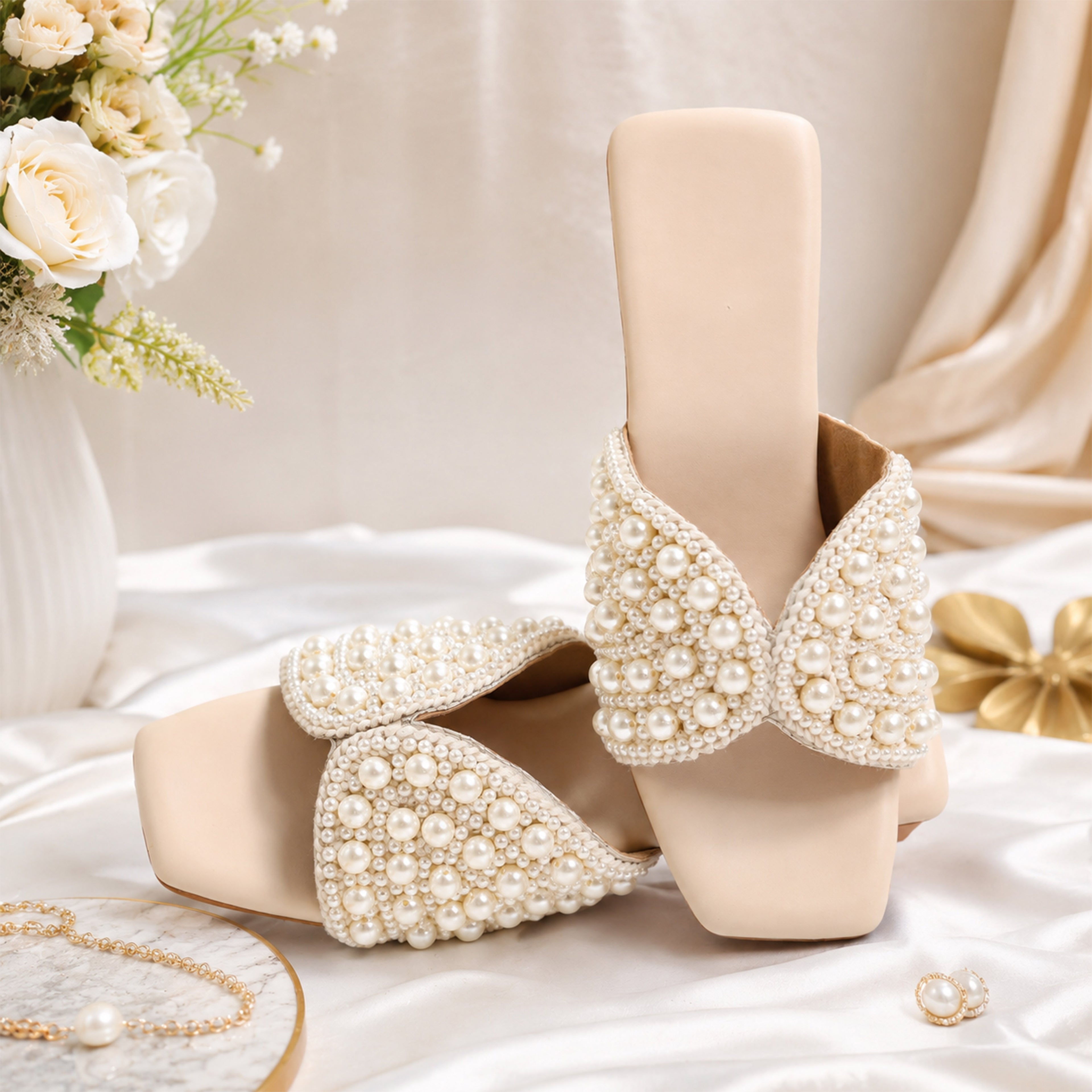 Sitara Pearl Slip-Ons