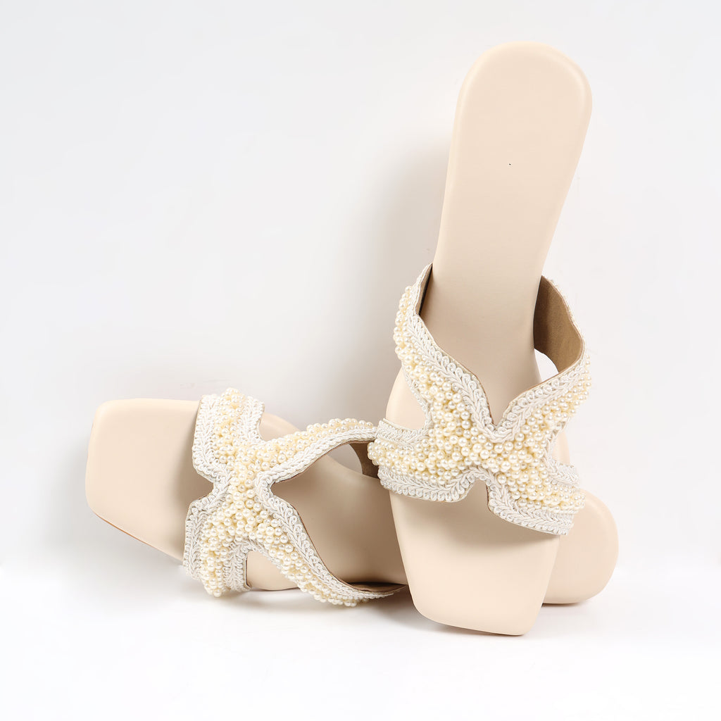 Zari Cutwork Cushioned Wedges
