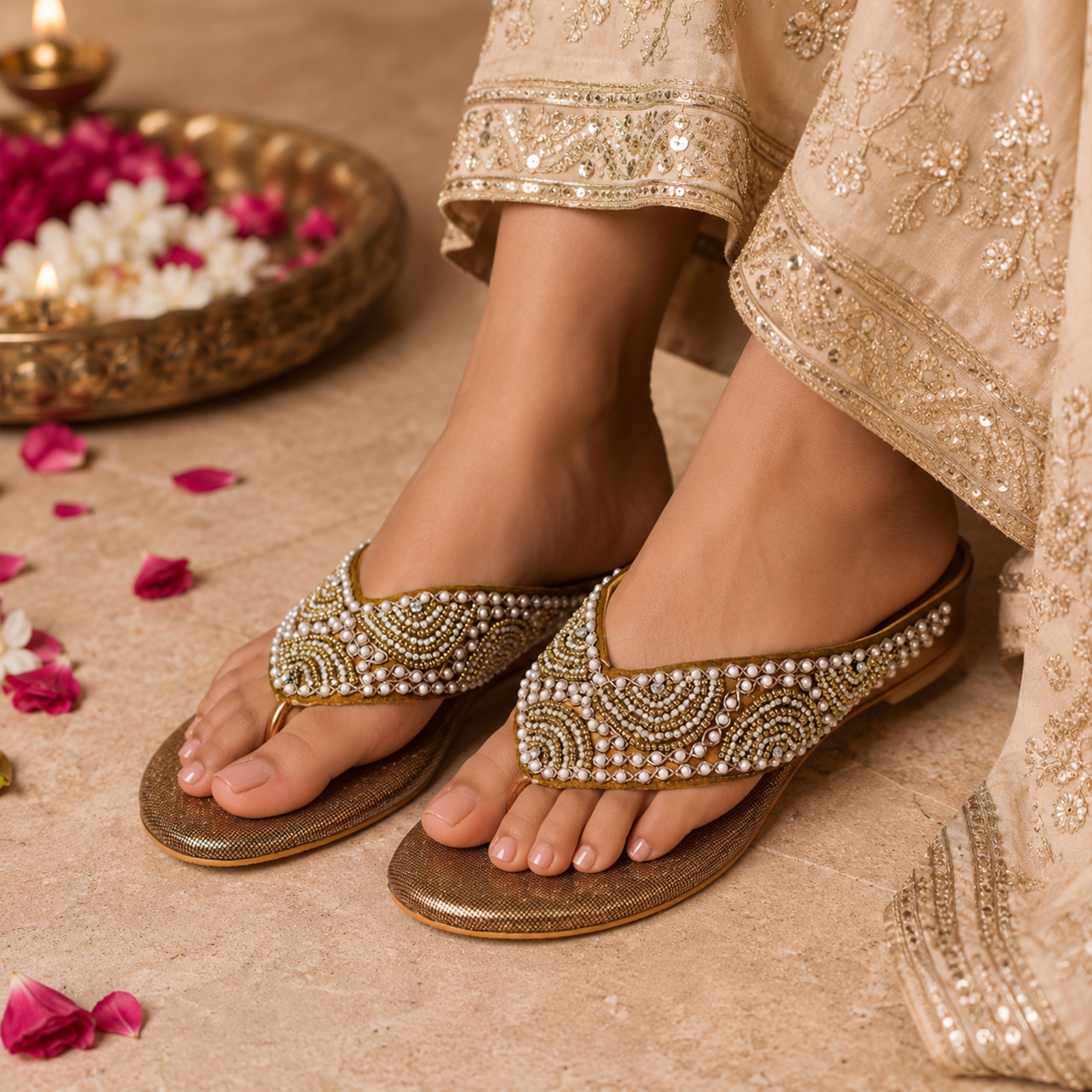 Payal Pearl Flats