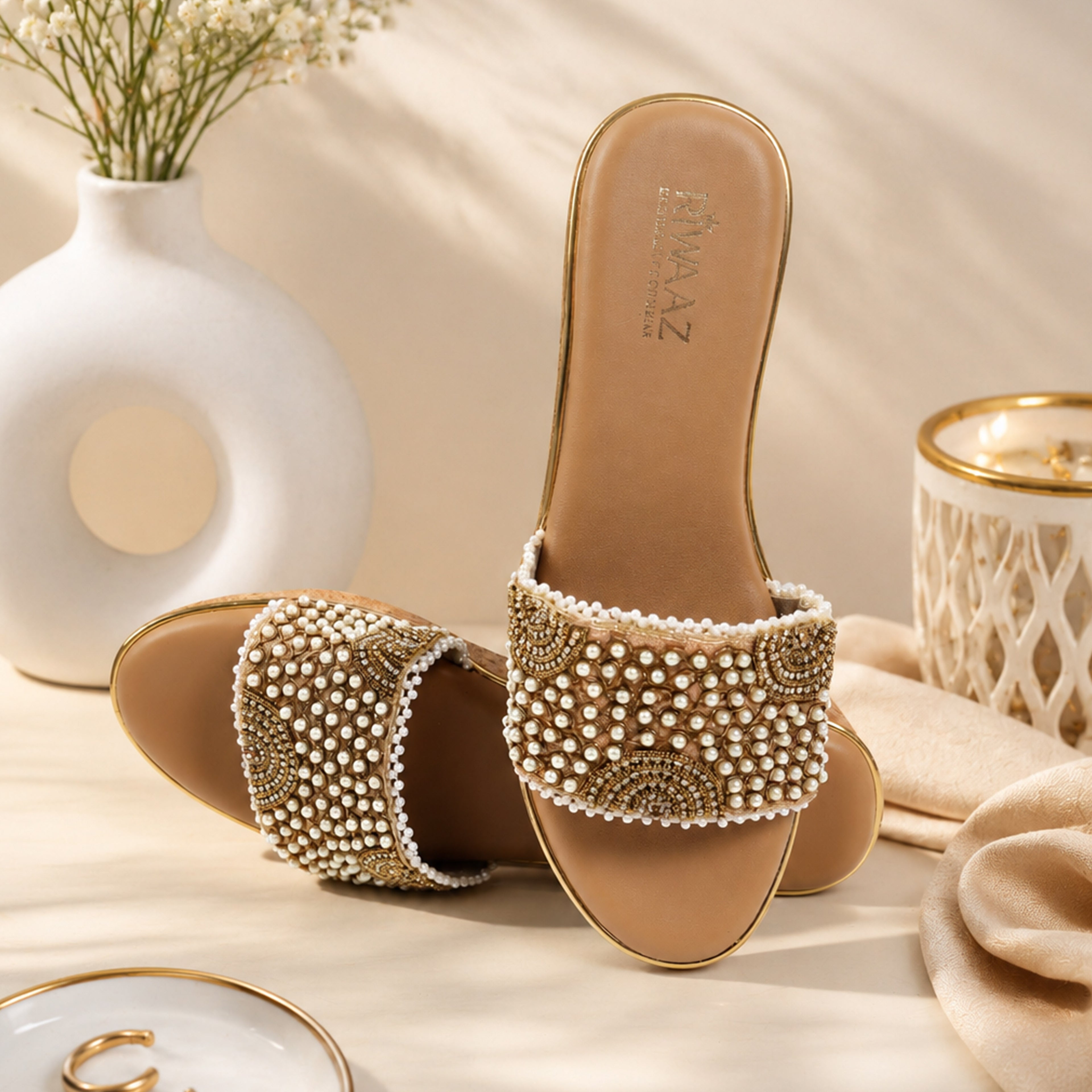 Payal Pearl Wedges