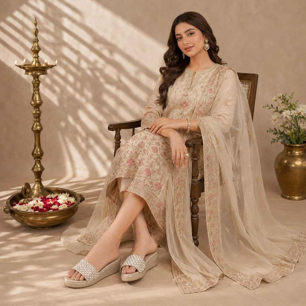 Payal Pearl Wedges