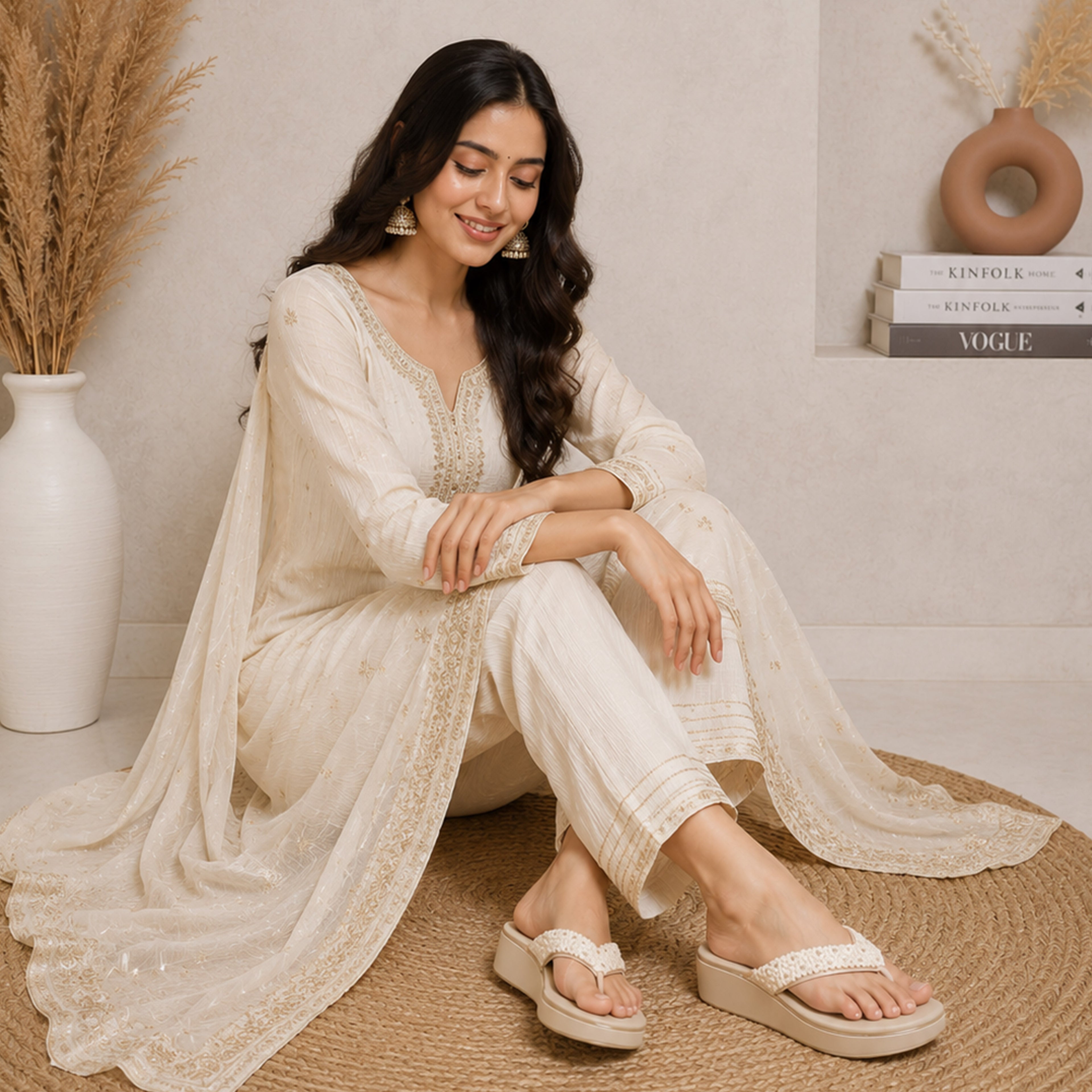 Payal Pearl Wedges