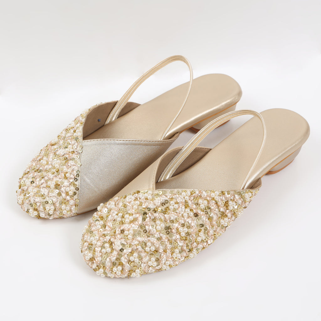Noor-e-Gul Flat mules